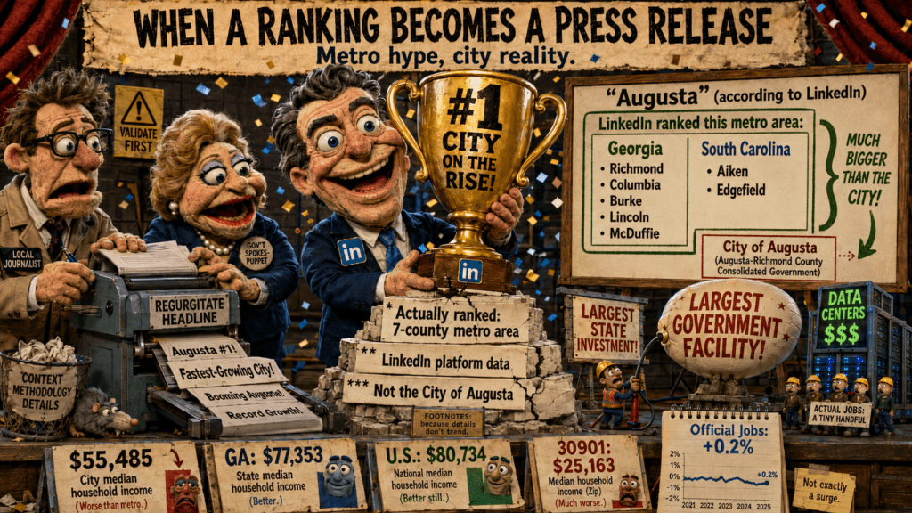 “Augusta” Is #1 – Did Nobody Read the Article Before&nbsp;Sharing?